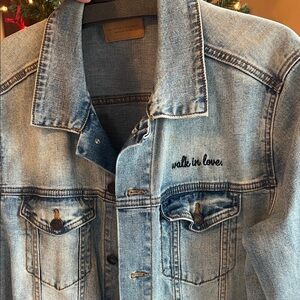 Walk in Love Blue Jean Jacket